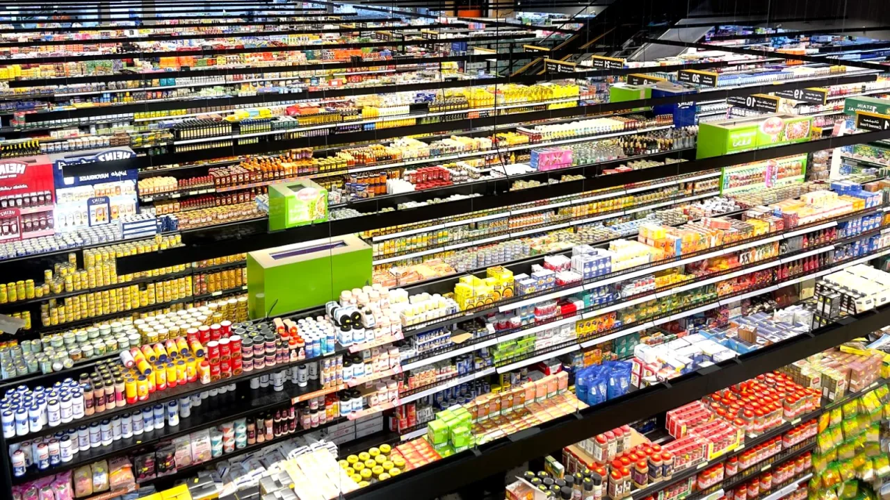 Market reyonunda tekstil ürünleri